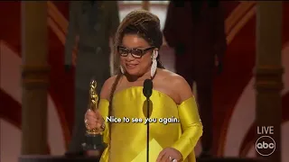 History maker Ruth E  Carter accepts her second Best Costume Design Oscar  #Oscars #Oscars95