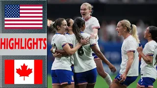 USA vs Canada Highlights | SheBelieves Cup 2024 Final | 4.9.2024