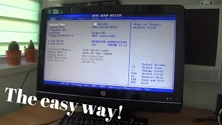 How to enter the BIOS on HP All in One PCs - alternative method - The easy way!