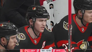 NHL 21 Season mode: Calgary Flames vs Ottawa Senators - (Xbox One HD) [1080p60FPS]