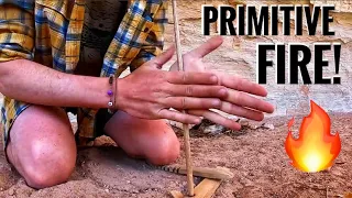 Desert Survival Instructor Makes A Hand Drill Primitive Fire (Step By Step)