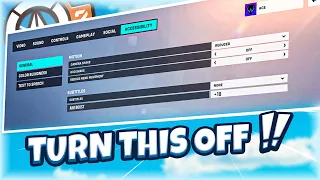 Change these Overwatch 2 Settings to INSTANTLY improve your AIM and boost PERFORMANCE