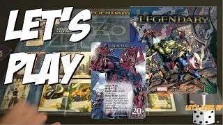 Let's Play Marvel Legendary Fantastic Four Expansion (Galactus - Advanced Solo Rules)