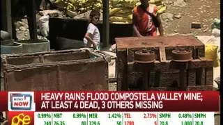 At least 4 dead, 3 others missing after flashflood in Compostela Valley mine