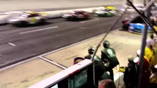 Bristol raceway pit stop Nascar Go Green Racing