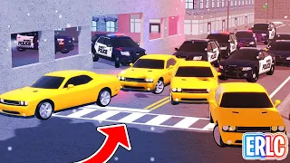 CRIMINALS USE IDENTICAL CARS TO CONFUSE OFFICERS AFTER MURDER! - ERLC Roblox Liberty County