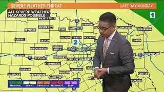 DFW Weather: Showers possible overnight Saturday, a pleasant Sunday and storms chances Monday