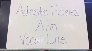 Adeste Fidelis- Alto line