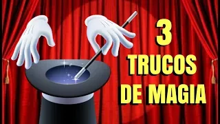 3 TRUCOS de MAGIA faciles de hacer