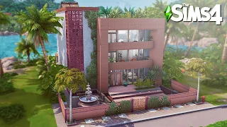 Tomarang Modern Apartment | The Sims4 Stop Motion Build | NoCC |【シムズ４建築】