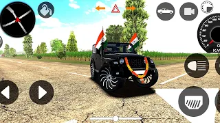 black modified Mahindra thar dollar song 😈 Indian cars Simulator 3d 🔥 Indian bikes simulator