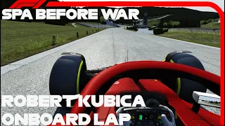 Robert Kubica Onboard Lap | Old Spa Before War | F1 2022 Alfa Romeo C42