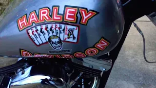 Harley Davidson Marlboro Man Black Death 3 FXR Chopper