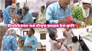 Rukhsar Ne diya ''Fathers Day'' pr Papa ko Surprise 😍 || kya tha gift main ? ❤️