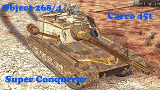 Object 268/4 ● Carro 45t ● Super Conqueror - WoT Blitz UZ Gaming