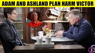 CBS Young And The Restless Adam and Ashland have evidence of a crime and will put Victor in jail