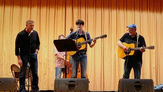 Devin singing Big Spike Hammer - with Goldrush, Opening for Lonesome River Band. May 11, 2024