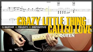 Crazy Little Thing Called Love | Guitar Cover Tab | Solo Lesson | Backing Track with Vocals 🎸 QUEEN