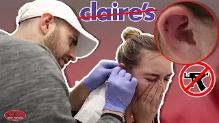 PIERCING FROM CLARIES CAUSED HER SERIOUS PAIN!!!