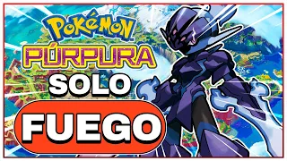 PODREMOS PASAR POKÉMON PÚRPURA SOLO CON POKÉMON TIPO FUEGO? POKE - RETO