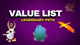 Legendary Pets VALUE List in Adopt Me (Mythical Egg Update 2021)