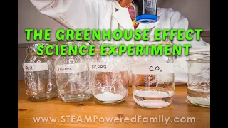 Greenhouse Effect Experiment for Kids exploring Climate Change