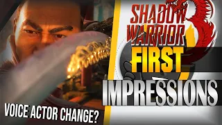 FIRST IMPRESSIONS! (& VOICE ACTOR CHANGE?) | Shadow Warrior 3