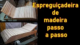 😎 Espreguiçadeira de madeira para piscina passo a passo