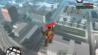 Jumping from the highest building in GTA SA with parachute! GTA San Andreas.
