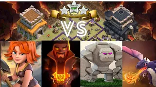 Best TH8 Vs TH9 War Attack Strategy | how to 3 star th9 with th8 troops | th8 attack strategy