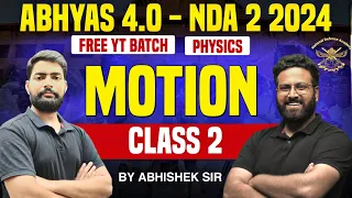 NDA Physics - Motion For NDA | Science For NDA - Target NDA 2 2024 | Learn With Sumit