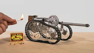 Stirling Engine Tank Model. Engine Motor Model - Physical Experiment.