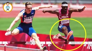 Was this athlete wearing illegal "Trampoline Shoes" in the 400m hurdles? Mr D explains