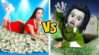 Poor ZOMBIE vs rich CHEERLEADER | Zombie at school funny musical by La La Life Emoji