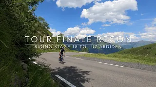 Riding the final mountain stage of the 2021 Tour de France, st18 to Luz Ardiden