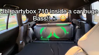 Jbl partybox 710 bass test inside a car!