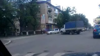 ДТП в Горловке на перекрёстке Гагарина и Пушкинской