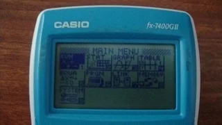 Calculadora Casio fx-7400GII (tutorial 1)(integrales, derivadas y más)