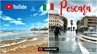 🇮🇹To go or not to go in PESCARA, ITALY | Walking Tour Vlog | MAY 2023🌧️🇮🇹❤️