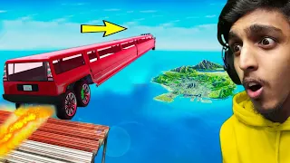 GTA 5 : Jumping ENTIRE MAP On a LONGEST CAR !! MALAYALAM