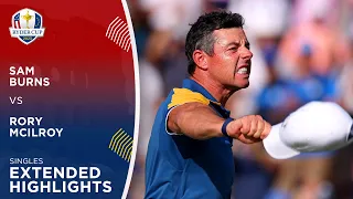 Sam Burns vs Rory McIlroy Extended Highlights | 2023 Ryder Cup