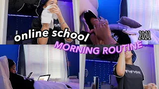 realistic morning online school routine ✩ ||  AYEitsMaya