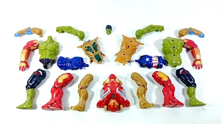assemble hulk smash vs captain america vs hulk buster vs thanos armor.. avengers superhero toys..