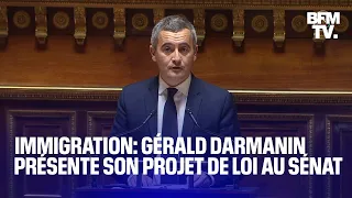 Loi immigration: le discours de Gérald Darmanin au Sénat en intégralité