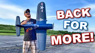 TOUGHEST WARBIRD in our FLEET!! - E-Flite F4U Corsair 1.2m