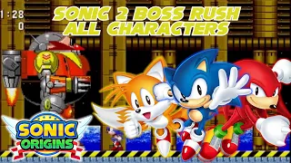 Sonic Origins: Sonic 2 Boss Rush All Characters