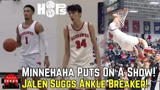 Jalen Suggs Breaks Ankles As Minnehaha Academy Puts On A Show! Minnehaha vs St Peter Recap