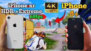 iPhone XR vs iPhone 8 Plus 🔥 Which One is best for pubg? iPhone XR pubg test 2024