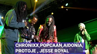 Chronixx, Protoje, Aidonia , Popcaan,&Jesse Royal Sing Each Others Song In Epic Performance