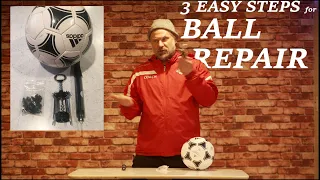 How to repair a ball that looses air.